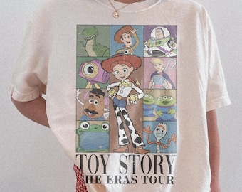 Retro Comfort Colors Toy Story Shirt, You've Got A Friend In Me T-shirt, Retro Pixar Characters Tee, Disney Family Vacation Matching Shirt