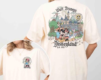 Custom Disneyland Est.1955 Shirt, Custom Name Disney Shirt, Mickey And Friends Tee, Family Disney Trip Shirt, Disney Matching Shirt
