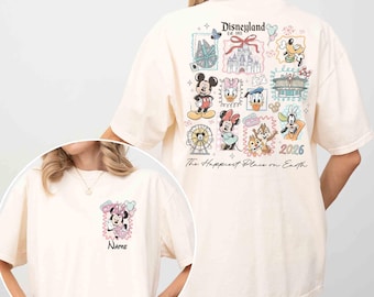 Custom Disneyland Mickey and Friends Shirt, Disney Family Trip Shirt, 2026 Disney Trip Tee, Custom Disney Characters Shirt, Disneyland Shirt