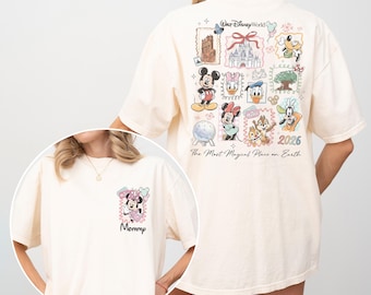Custom Name Walt Disney World Shirt, Disney Family Trip Shirt, 2026 Disney Trip Tee, Custom Disney Characters Shirt, Mickey and Friends Tee
