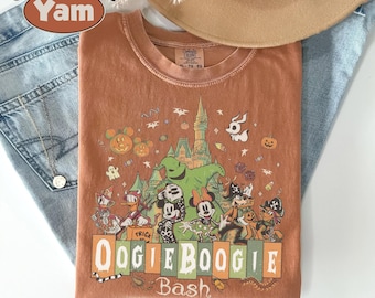 Comfort Colors Oogie Boogie Bash Halloween Shirt, Mickey And Friends Halloween Shirt, Disneyland Halloween Shirt, Disney Family Trip Shirt