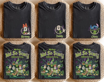 Custom Comfort Colors Mickey's Not So Scary Halloween Party 2026 Shirt, Disney World Halloween Shirt, Halloween Disney Family Shirt