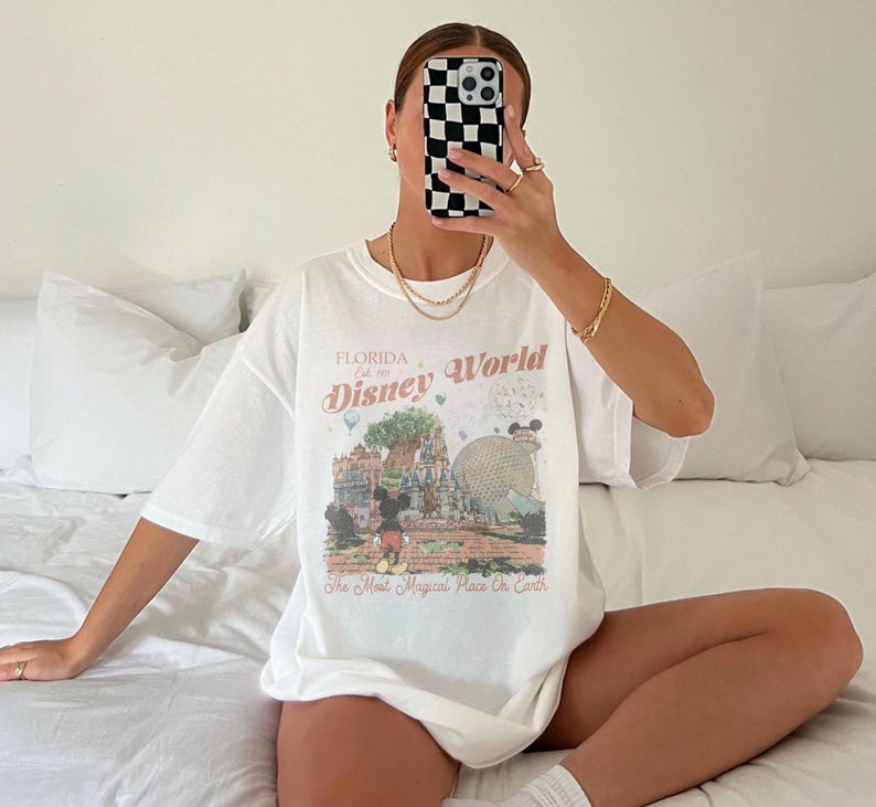 Retro Comfort Colors Mickey Disney World Shirt, Disney Family Trip Shirt, Walt Disney World Tee, 2026 Disney Trip Shirt, Epcot Tour Shirt image 6