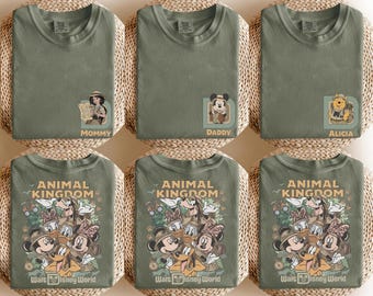 Custom Disney Mickey & Friends Animal Kingdom Safari Mode Shirt, Walt Disney World Family Trip, Let's Get Wild, Disney Family Trip 2026