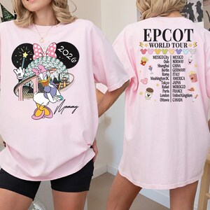 Custom Comfort Colors Epcot World Tour Shirt, 2026 Family Vacation Tee, Disney Family Trip Shirt, Walt Disney World Shirt, Disney Trip 2026 image 4