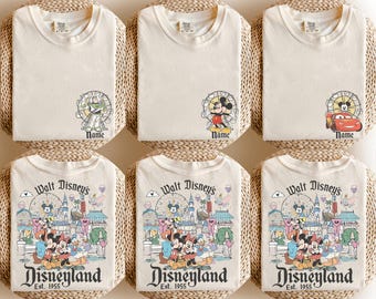 Custom Disneyland Est.1955 Shirt, Custom Name Disney Shirt, Mickey And Friends Tee, Family Disney Trip Shirt, Disney Matching Shirt