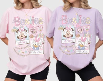 Retro Disney Besties Shirt, Minnie Mouse Daisy Duck Best Friends Tee, Girls Just Wanna Have Fun Magical Shirt, Disney Friends Vacation Trip