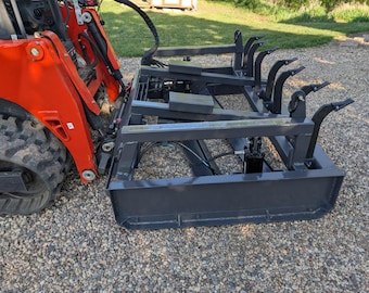 Plans for Land plane grader for skid steer or tractor 3 point CAD files and instructions. Digital design files