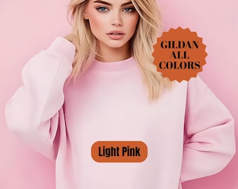 Gildan 18000 Blank Crewneck Sweatshirt – Heavy Blend Fleece, DTG Embroidery Ready, Heavy Blend Sweater, Blank Crewneck Sweatshirt, Gildan