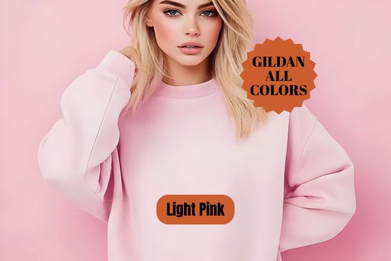 Gildan 18000 Blank Crewneck Sweatshirt – Heavy Blend Fleece, DTG Embroidery Ready, Heavy Blend Sweater, Blank Crewneck Sweatshirt, Gildan