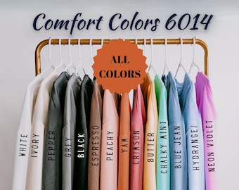Comfort Colors Long Sleeve Blank Shirt, Comfort Colors Tee, Blank Long Sleeve Shirt, Comfort Colors Shirt, Blank Vintage Color Washed Shirt