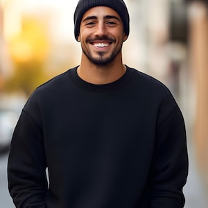 Blank Gildan 18000 sweatshirt with tear-away label is great for rebranding. Add your own logo, tag, or neck print. Soft fleece interior and smooth outer surface for clear designs. Ideal for boutique brands, personalized merch, or seasonal collections. Custom-ready and stylish.
