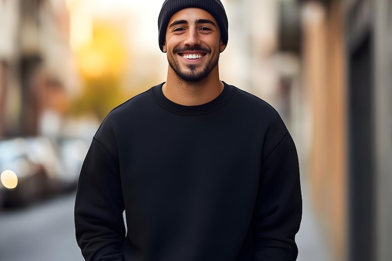 Blank Gildan 18000 sweatshirt with tear-away label is great for rebranding. Add your own logo, tag, or neck print. Soft fleece interior and smooth outer surface for clear designs. Ideal for boutique brands, personalized merch, or seasonal collections. Custom-ready and stylish.