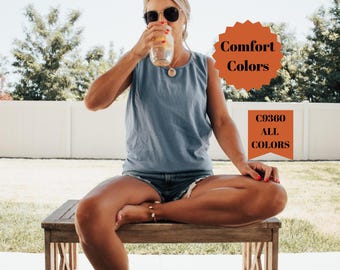 Blank Comfort Colors 9360 Tank – Heavyweight Garment Dyed Shirt, Perfect for Print-on-Demand & Summer Style, Blank Tank Top Shirt