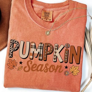Pumpkin Season PNG, Retro Halloween PNG, Preppy Pumpkin Bow Png, Halloween Shirt Png, Trendy Fall Pumpkins, Spooky Season Png
