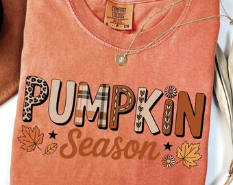 Pumpkin Season PNG, Retro Halloween PNG, Preppy Pumpkin Bow Png, Halloween Shirt Png, Trendy Fall Pumpkins, Spooky Season Png