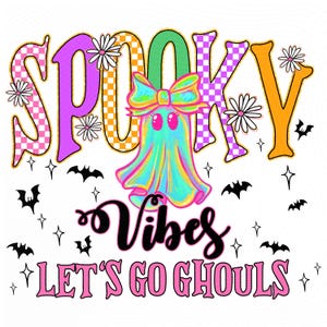 Spooky Vibes PNG: Halloween Coquette Ghost Design (Digital Download)