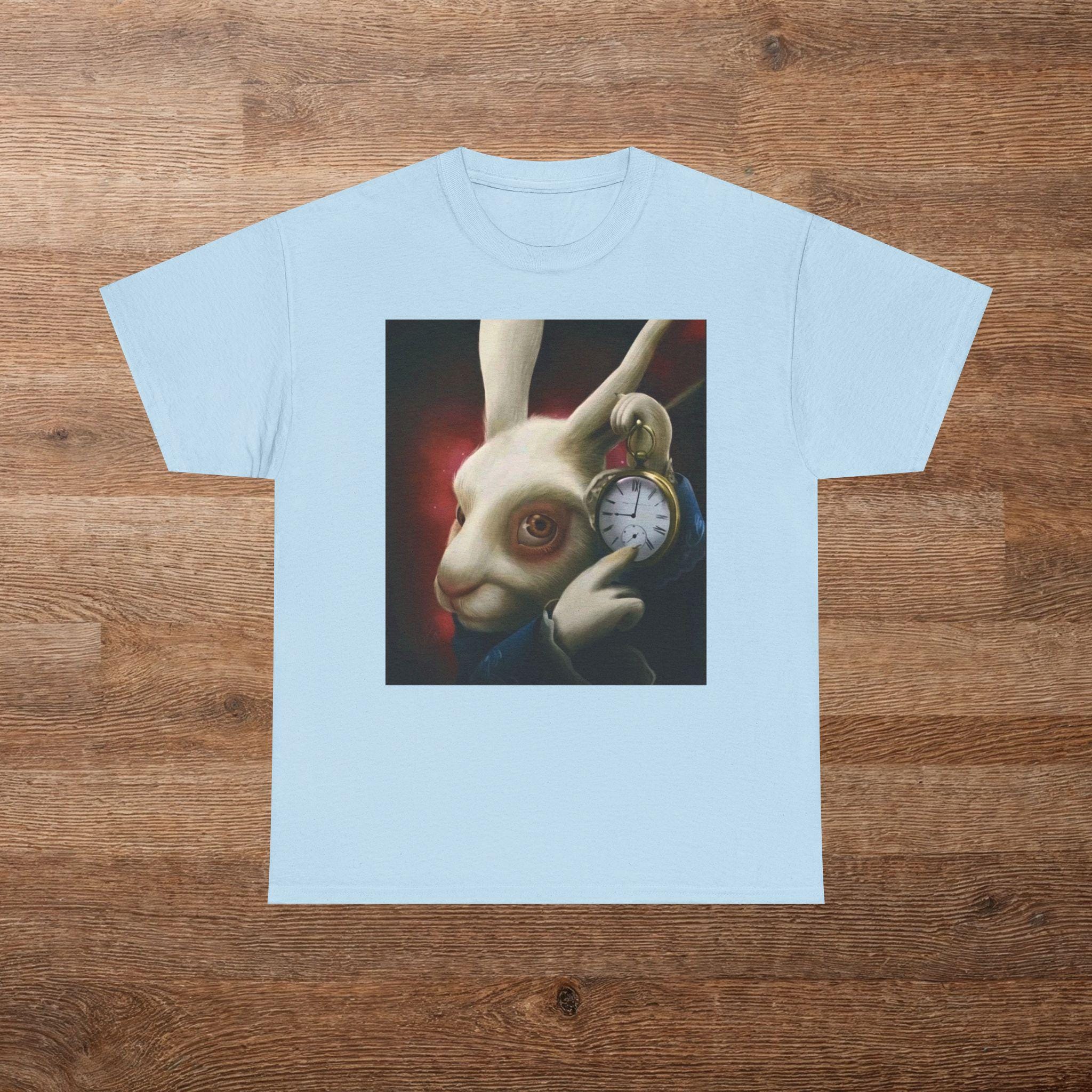 White Rabbit Click Meme White Rabbit Pointing at Clock, Meme Shirt, Funny Gift, - Etsy