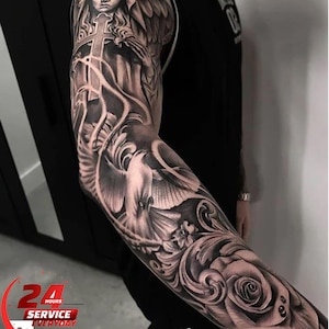 Custom Tattoo Design: Unique Hand-Drawn Tattoo Art