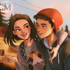 Custom Anime Drawing, Anime Style Portrait From Your Photos, Hand drawing, Anime couple portrait, Gift for Anime fans, Couple Gifts