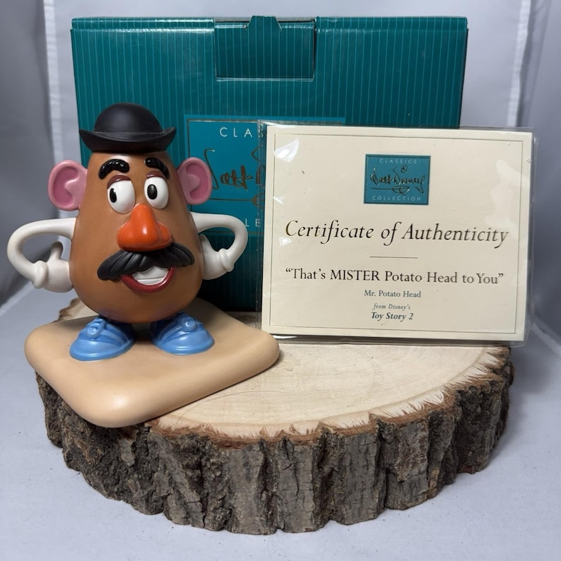 WDCC Toy Story Figurines Woody, Bo Peep, Hamm, Potato Head With Boxes & COA's image 3