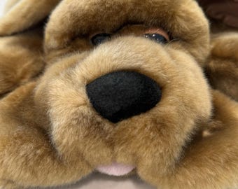 Kids Of America Corp VTG Large 20" Dog Plush Floppy Hound Puppy Big Stuffed