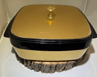 VTG. Retro Thermo-Serv Insulated Harvest Gold Server MCM 70's Not Oven Safe!