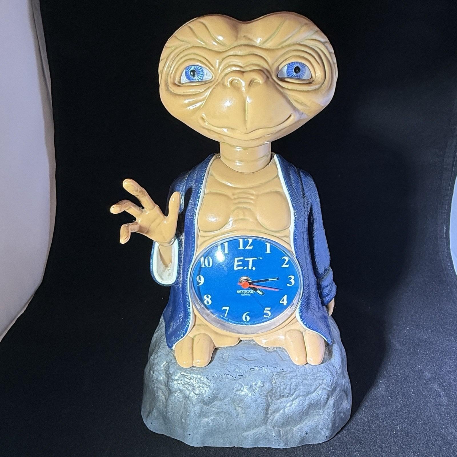 【希少・1993年製】エネスコ シンコペーテッド・クロック ミュージカル 置時計 Vintage ET Clock Nelsonic Quartz Alarm Universal City Studios