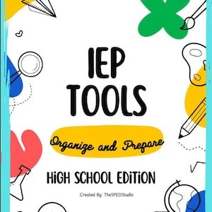 IEP Tools-Organize and Prepare
