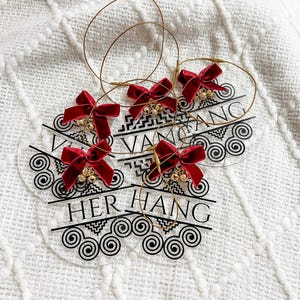 Hmong Clan Christmas Ornaments – Personalized Cultural Decor with 18k gold plated bell charms