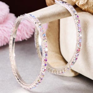 Bling hoop earrings, rhinestone hoop earrings, hoop earrings, sparkle jewelry