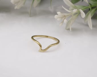Anillo de Ola Pequeña, Anillo de Marea Oceánica, Anillo Pura Vida, Anillo Amante del Mar, Anillo Apilable en Plata de Ley, Oro Amarillo, Rosa o Blanco, Anillo de Nadador