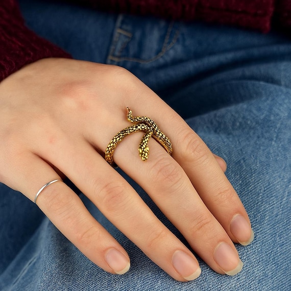 jewelry dainty snake ring
