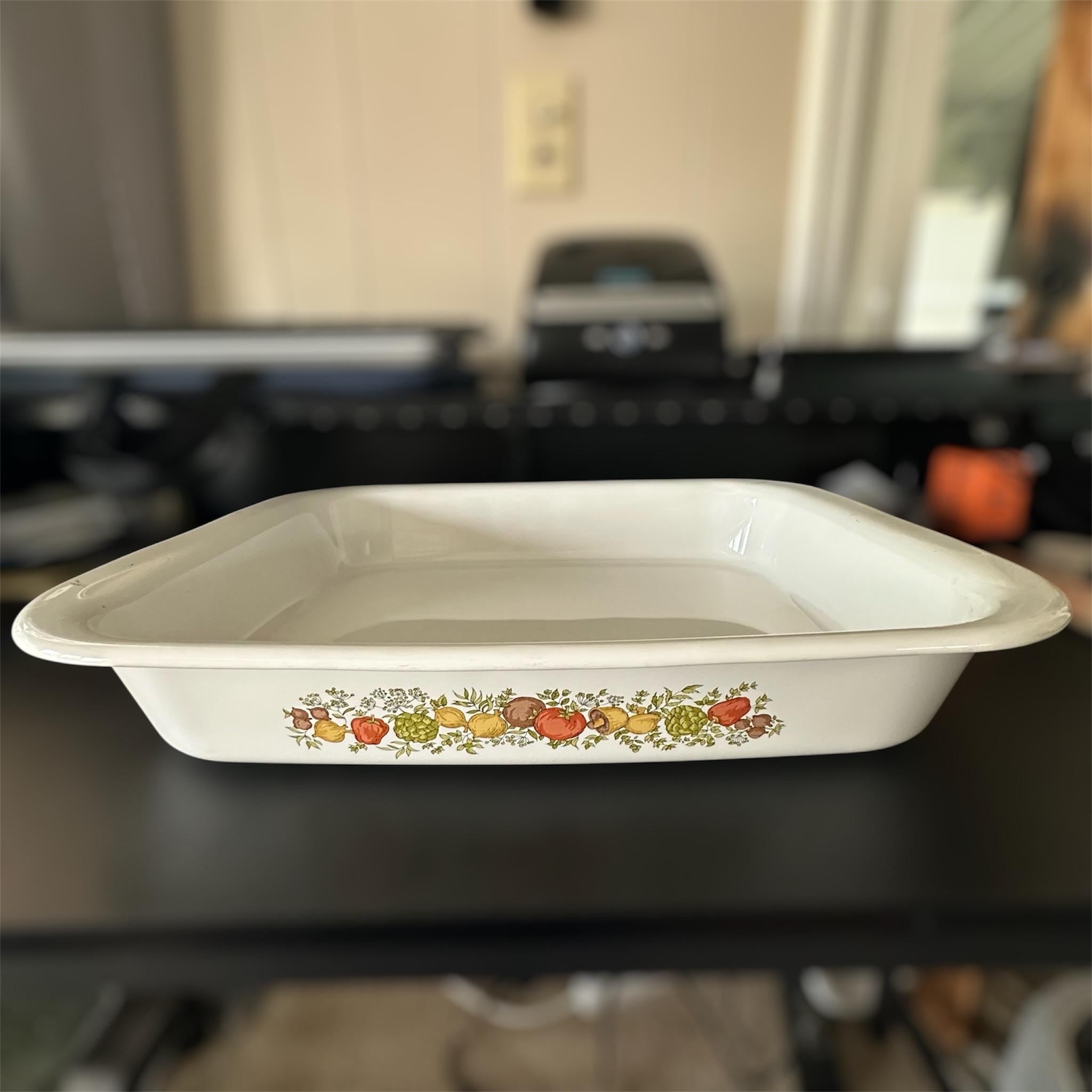 Corning Ware Spice of Life Open Roaster Lasagna Baking Pan A-76-D