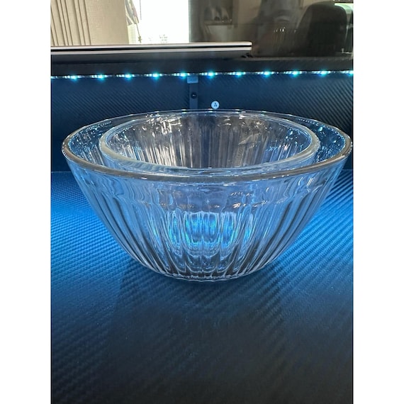 Cup Pyrex Ribbed Bowls Set Of Vintage Pyrex Ribbed Clear Glass Cup - Main Image
