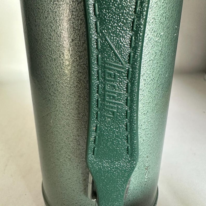 Vintage Aladdin Stanley 1 Quart Vacuum Bottle Thermos A-944DH Hammertone Green image 12