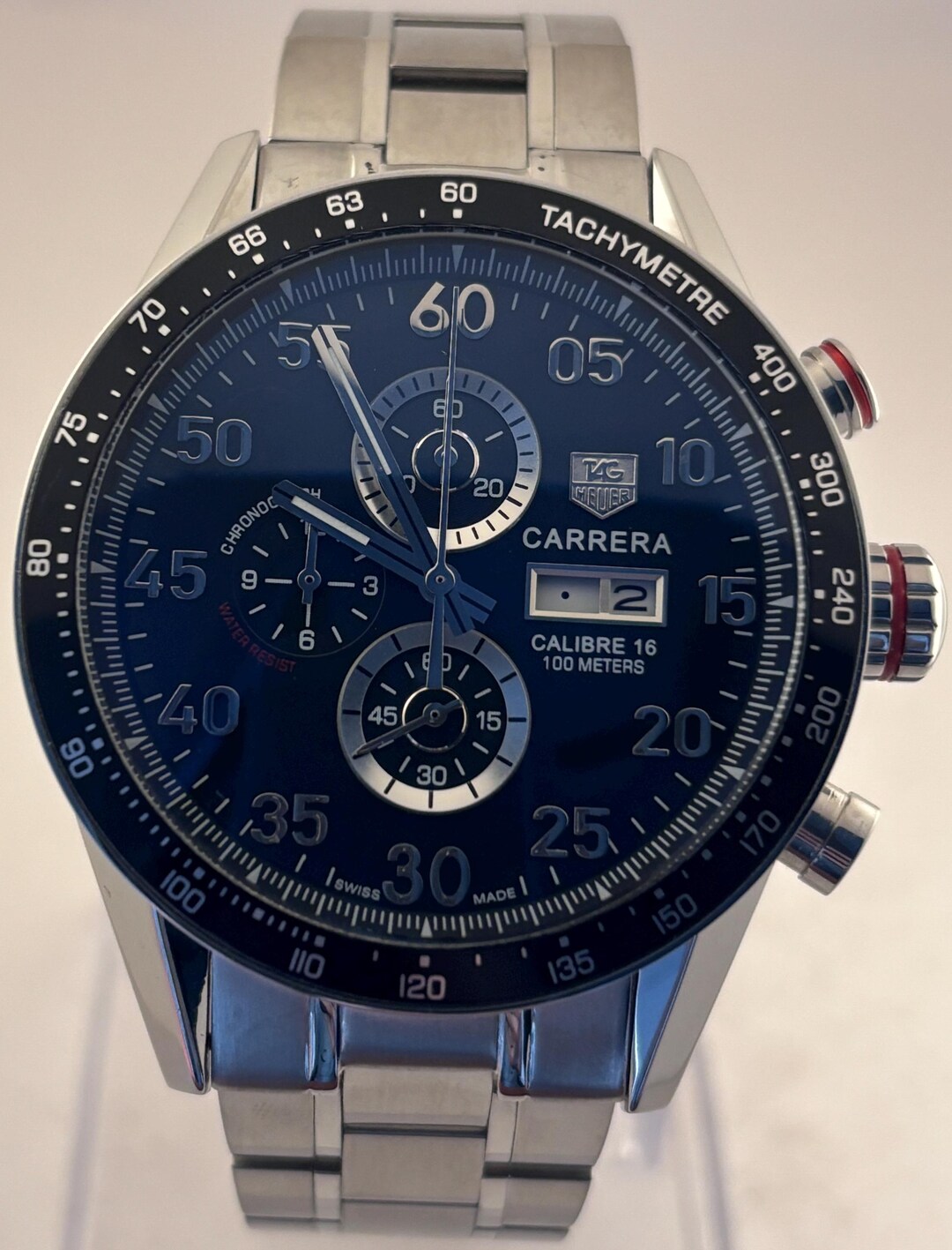 Blue Dial Chronograph Watch - Automatic Style - Etsy