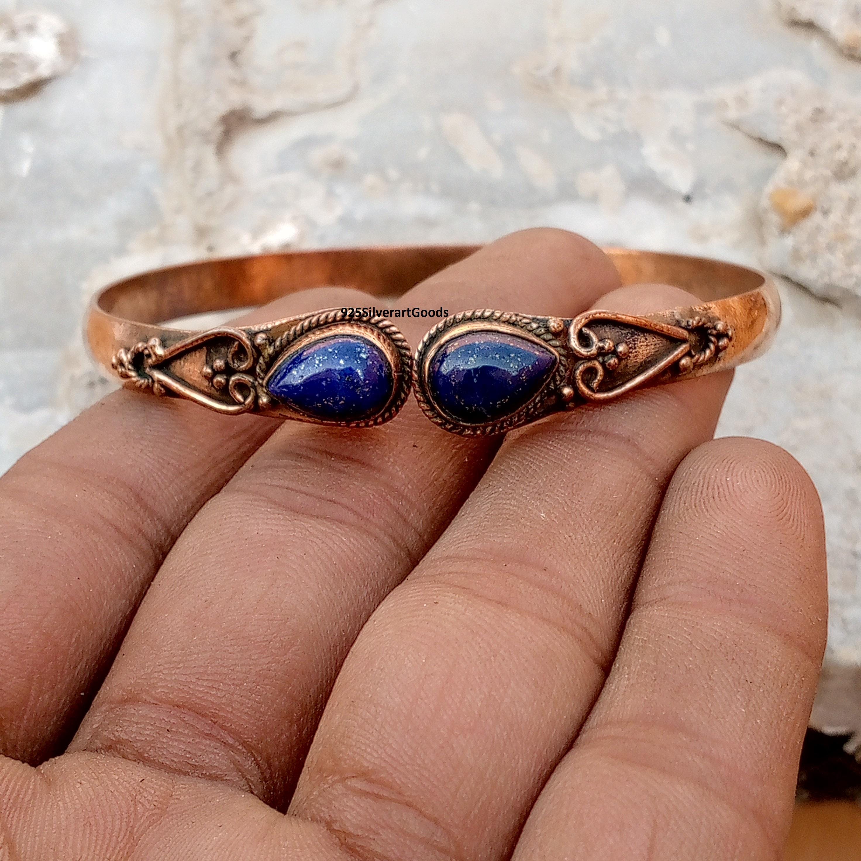 Lapis Lazuli Bangle - Etsy