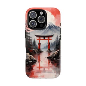 Mount Fuji Phone Case: Japanese Landscape Art, Stylish Protection