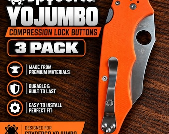 Spyderco Yojumbo Compression Lock Button Upgrade (3-Pack)