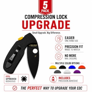 Spyderco Bodacious Compression Lock Button Upgrade (5-Pack)