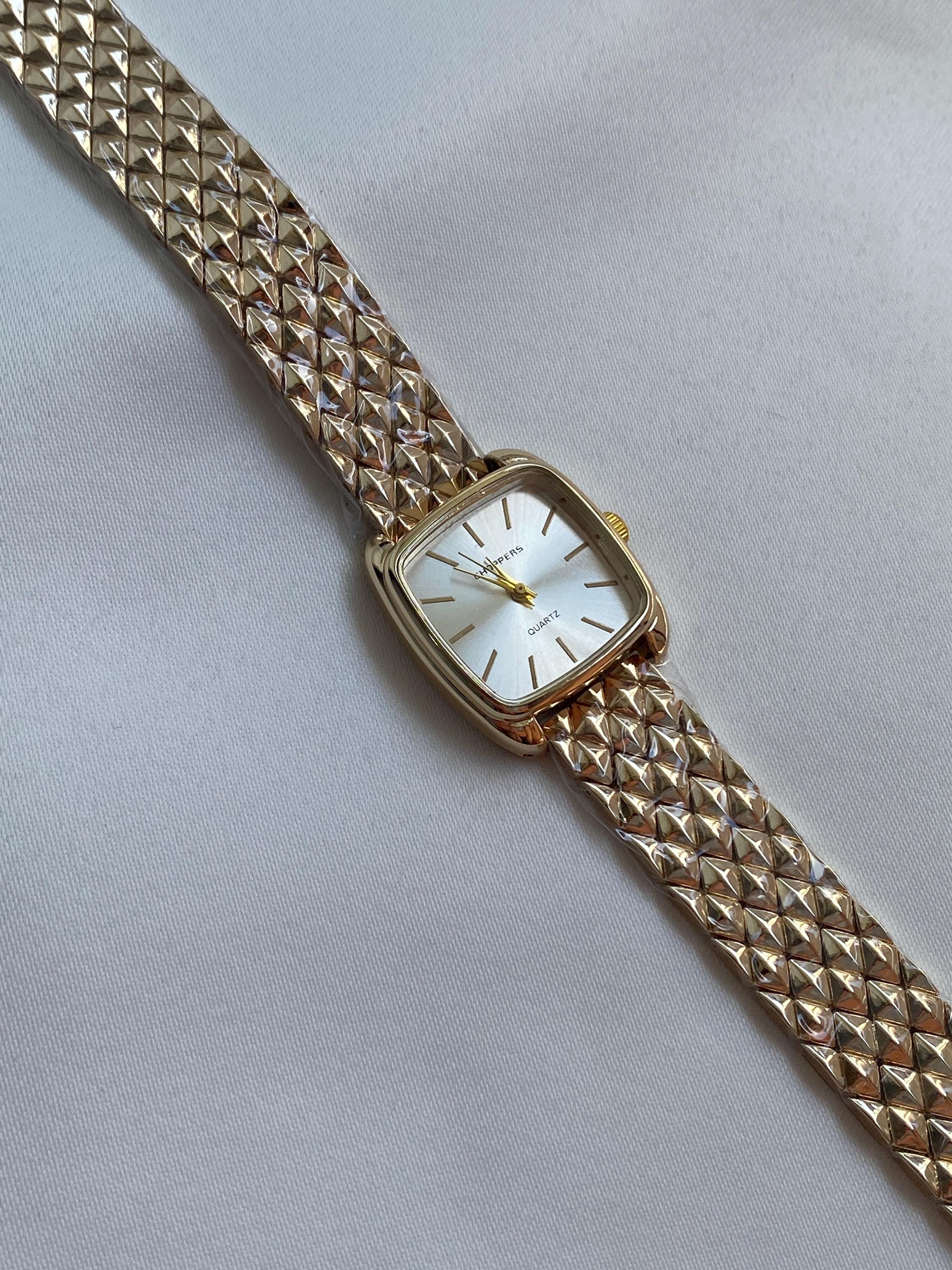 Square gold watch - Etsy 日本