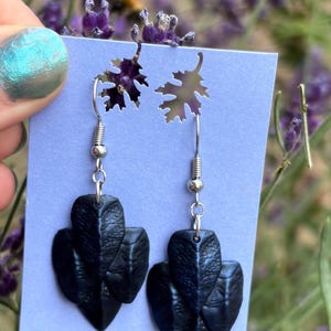 How to train your Dragon-Dragon scale earrings -Toothless inspired- Night Dragon-HTTYD-Nightfury jewellery