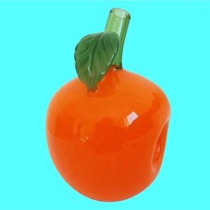 Glass Orange Hand Pipe