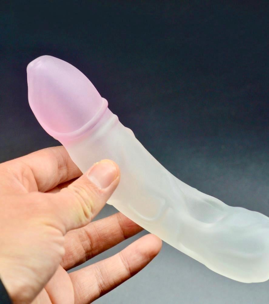 Frosted Glass Hand Pipe