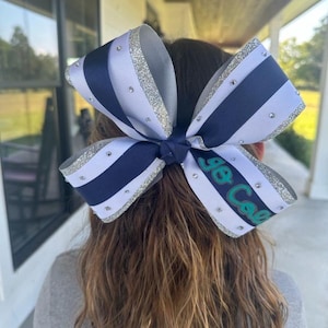 School Spirit Hair Bow | Hand Painted Hair Bow | Back To School Bow | Custom Name Hair Bow | School Bow