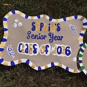 School Theme Senior Class Of 2026 First Day Of School Mini Banner | Hand Painted Banner | Custom Designed Hand Painted Banner | Mini Banner