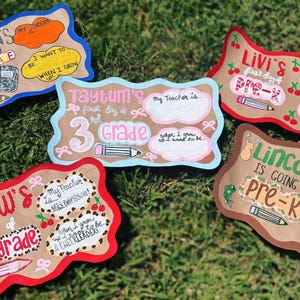 Custom Themed First Day Of School Mini Banner | Hand Painted Banner | Custom Designed Hand Painted Banner | Mini Banner | Photography Banner