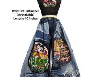 Upcycled Old Denim – Handmade Unique, Handmade