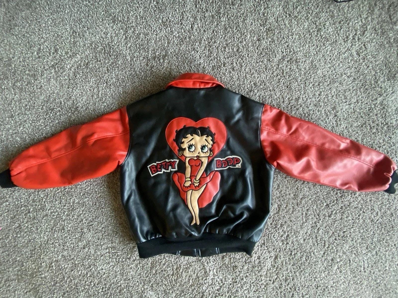 ジャケット・アウター Betty Boop biker design leather jacket Betty Boop biker design leather jacket Betty Boop Leather Jacket
